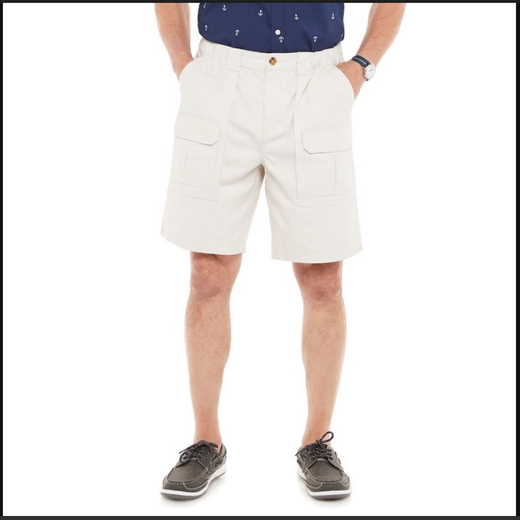 New Men's Short Cargo Shorts Size 29 White